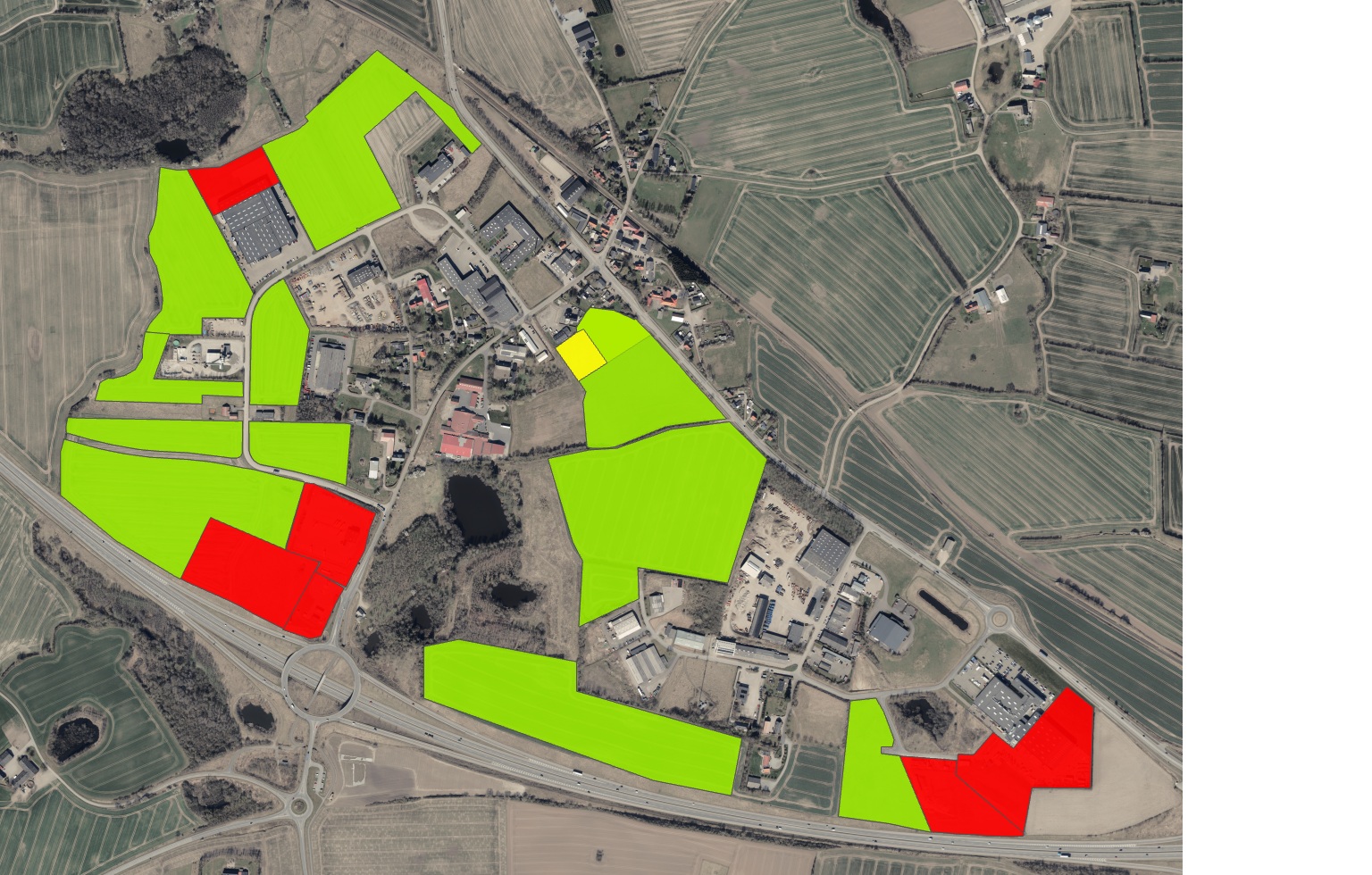 Kort der viser salgsarealer pr. 1.3.2026